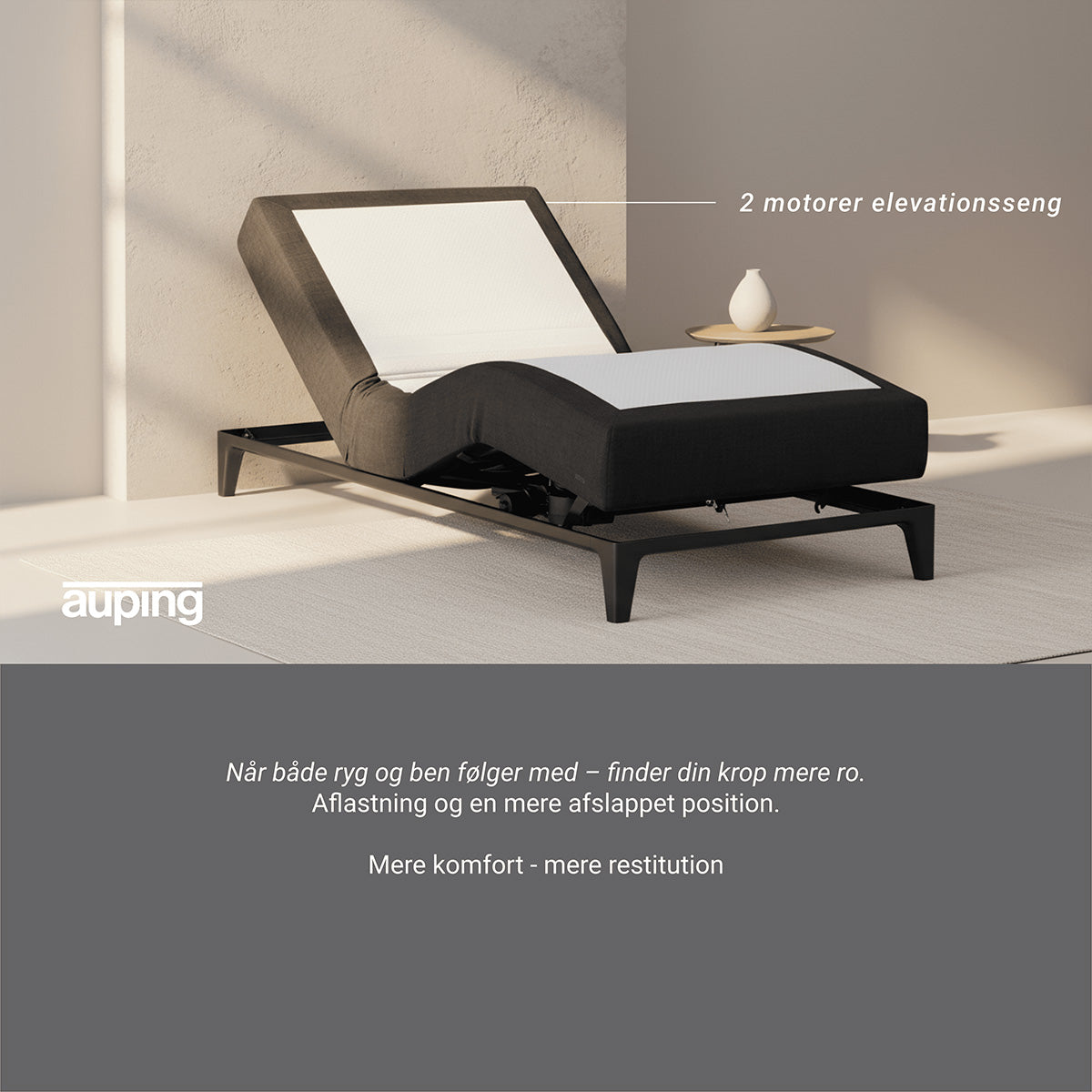 Auping elevationsseng 2 motorer