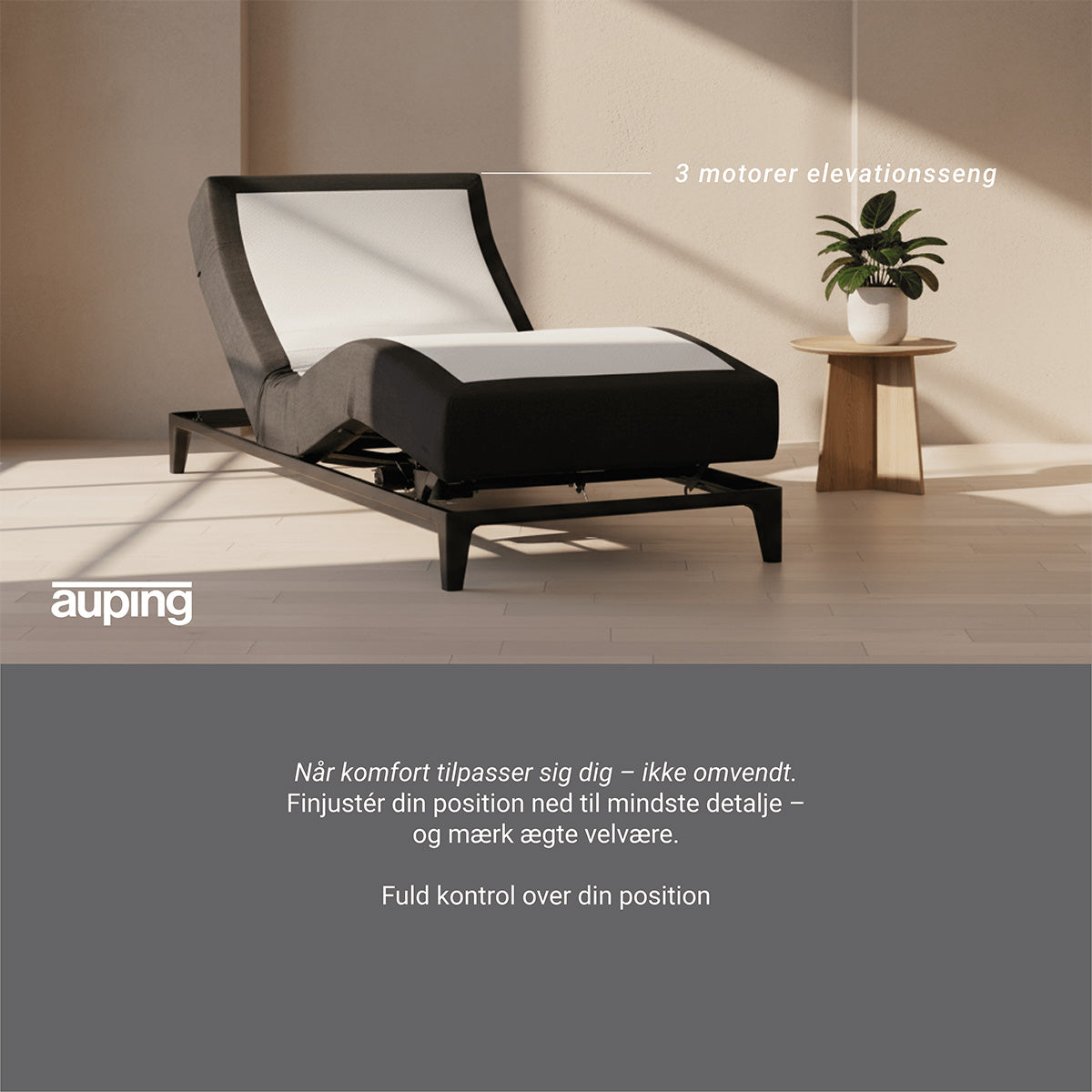 Auping elevationsseng motorer