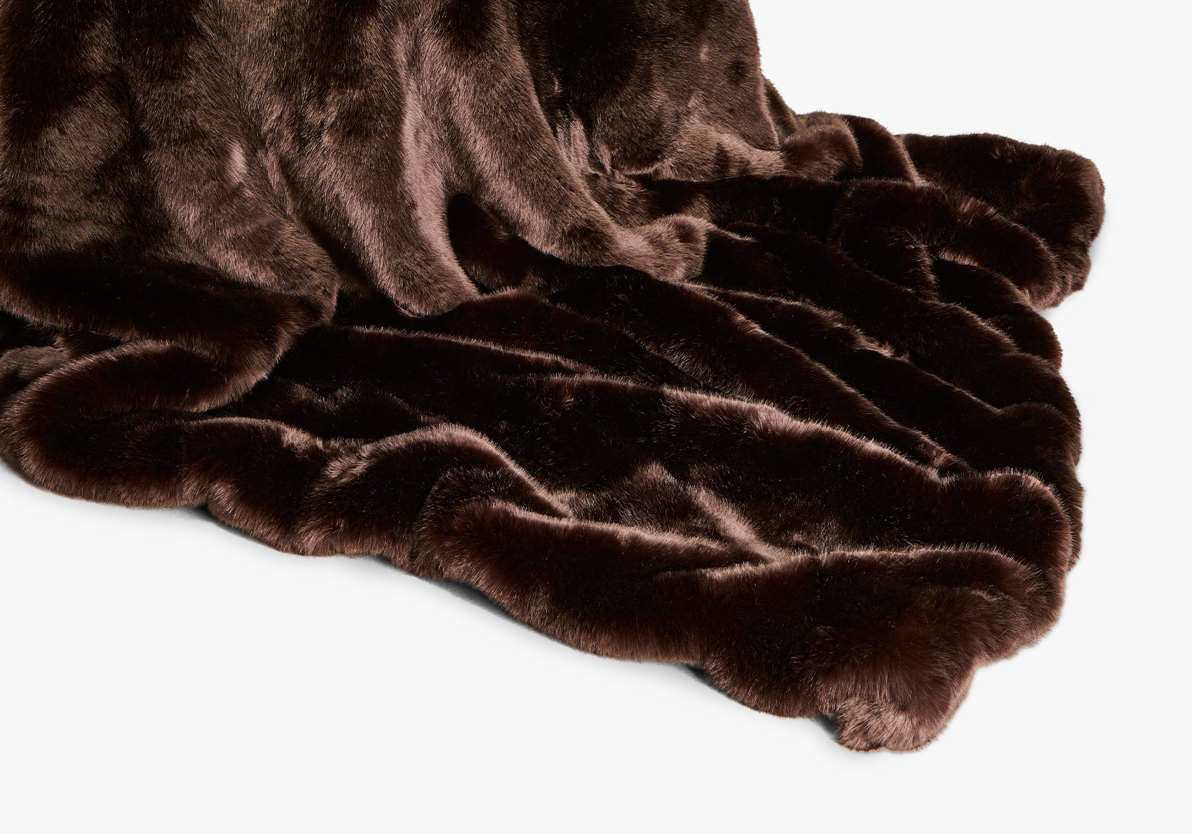 Carpe Diem Beds Throw - Brown - Imiteret Pels tæppe - Den 7. Himmel