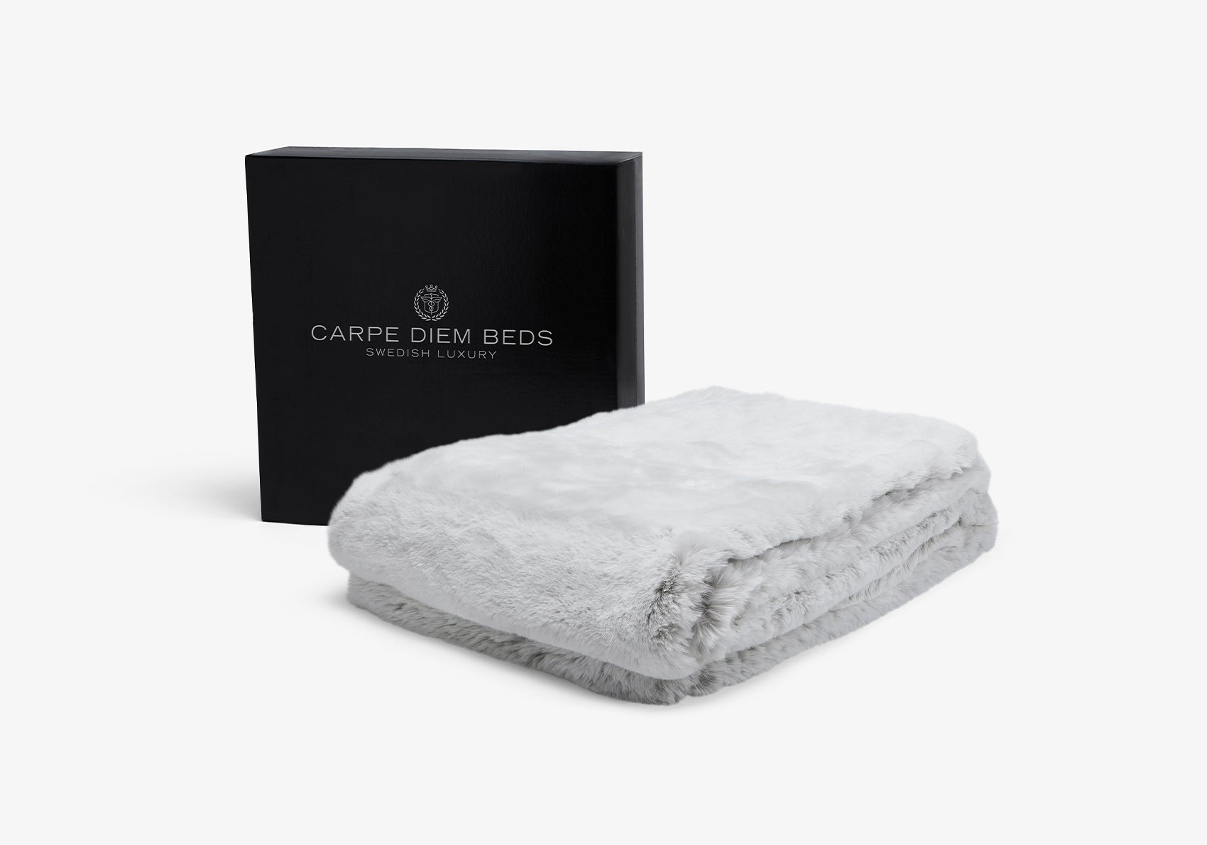 Carpe Diem Beds Throw - White - Imiteret Pels tæppe - Den 7. Himmel