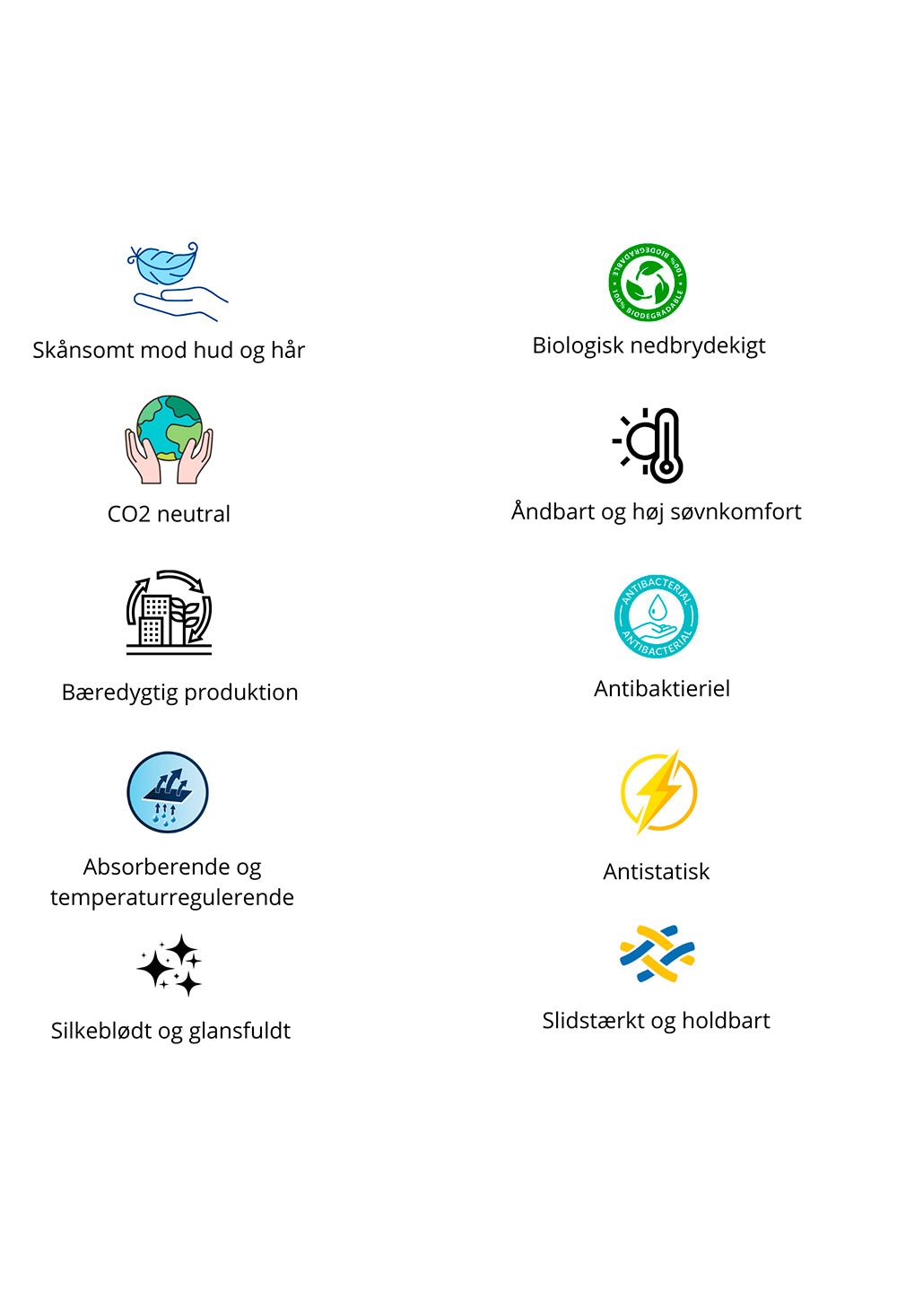 Cool Natures Tencel Sengesæt - Mørkeblå - Den 7. Himmel