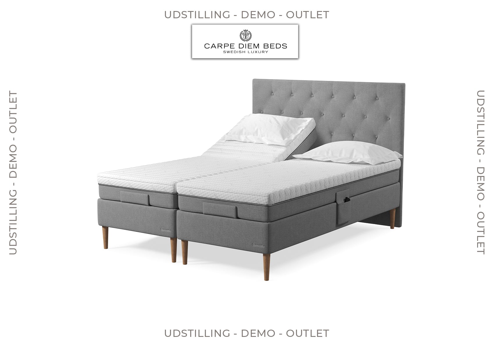 Udstilling/Demo - Dunlopillo Pure Deluxe elevationsseng 160x200