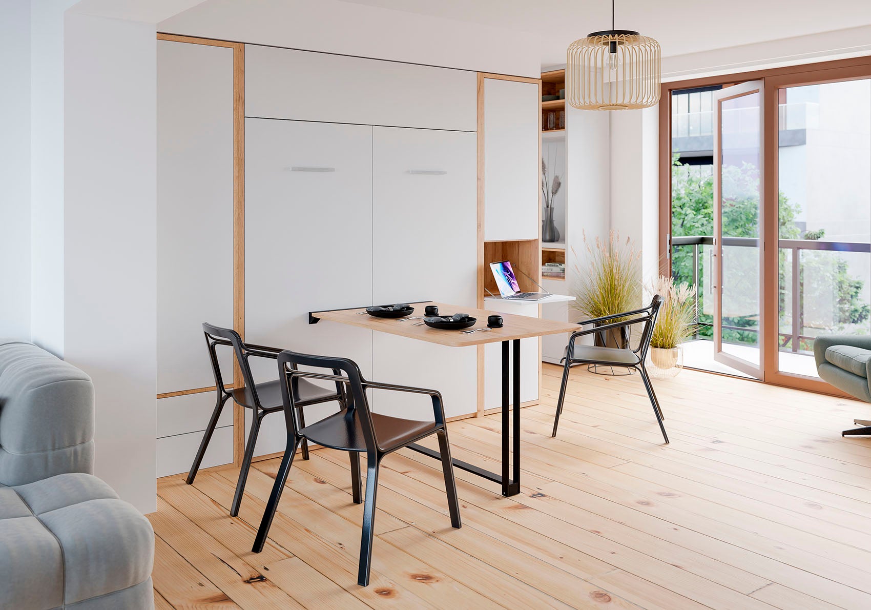 FORM skabsseng - Lodret med spisebord