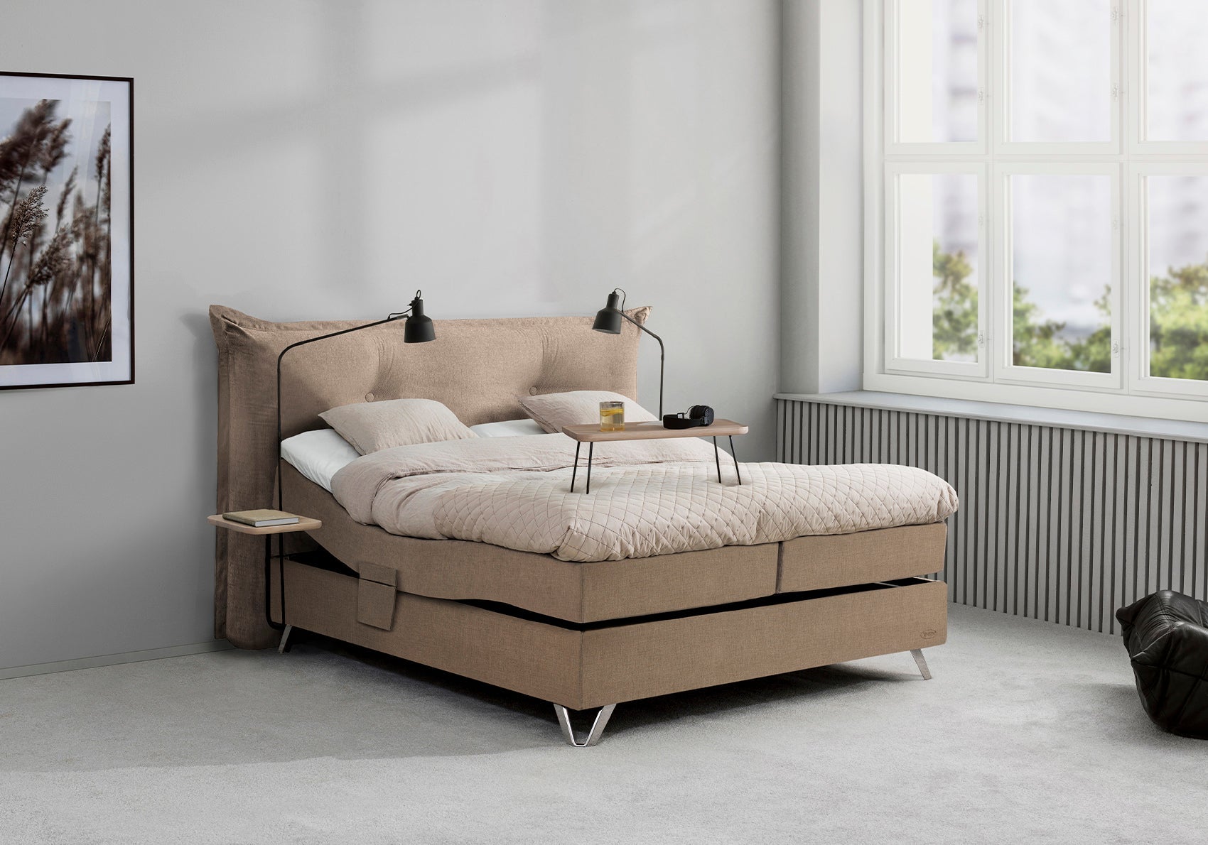JENSEN Ambassadør Aqtive 2 Elevationsseng - Den 7. Himmel