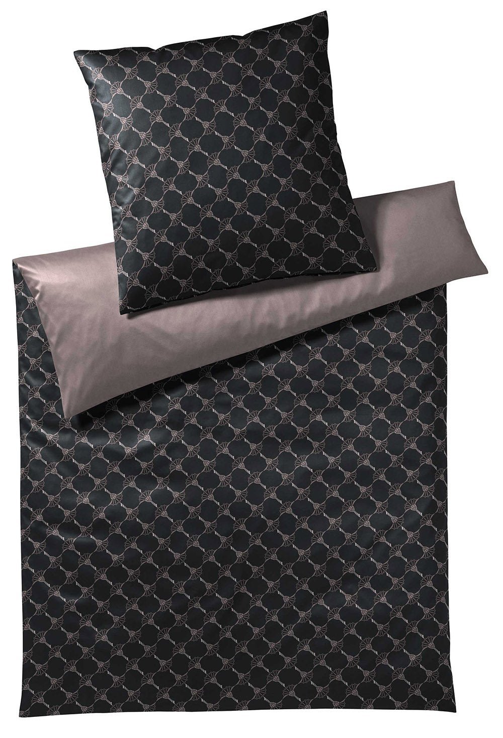JOOP Cornflower Double Sengesæt, Shiny Black - Den 7. Himmel