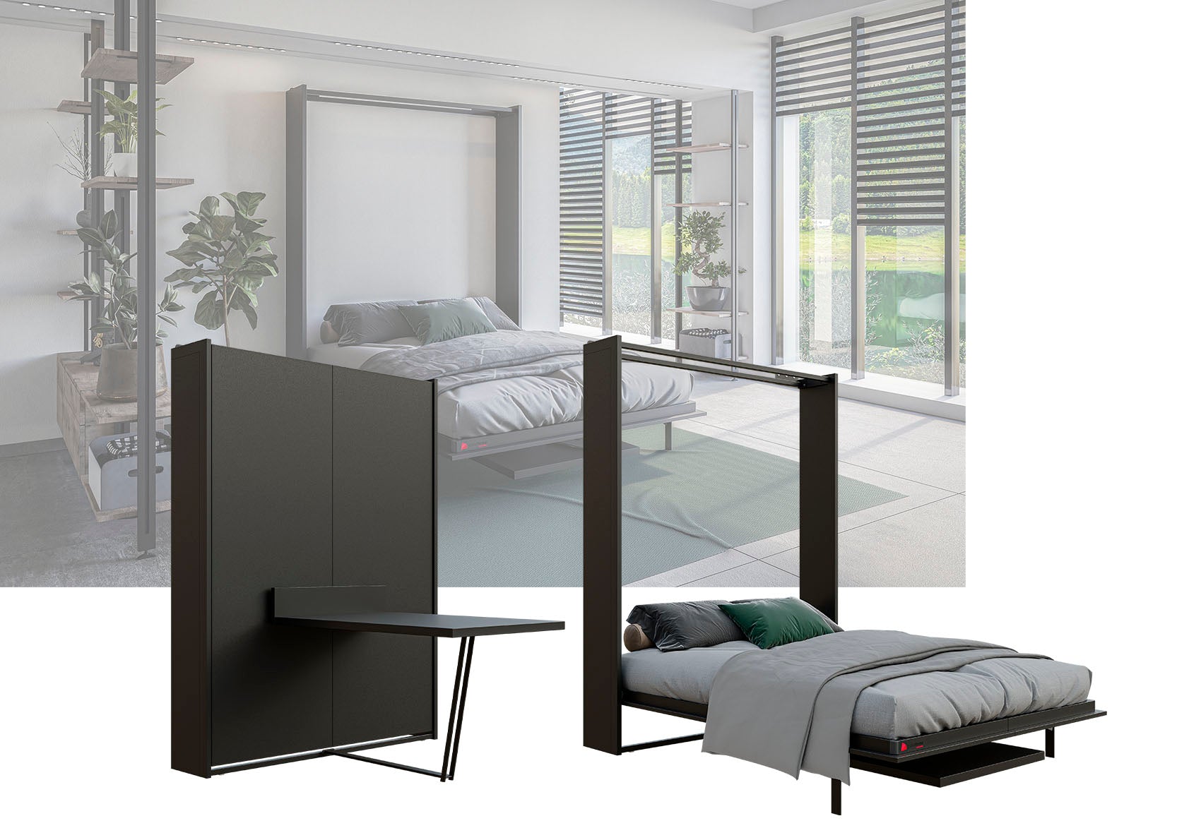 STUDIO Urban skabsseng - Lodret med bord
