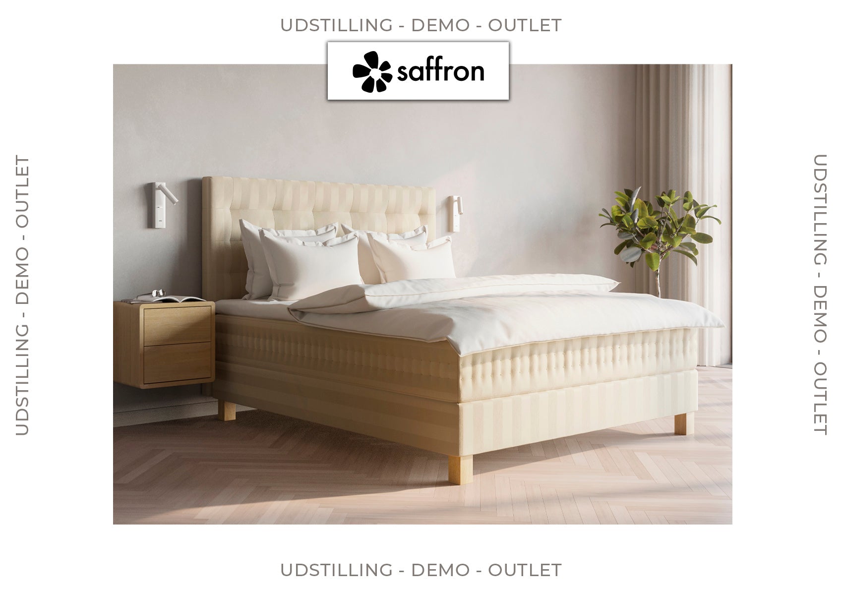 Udstilling/Demo - Saffron Phantasia Kontinentalseng 180 x 200 cm.