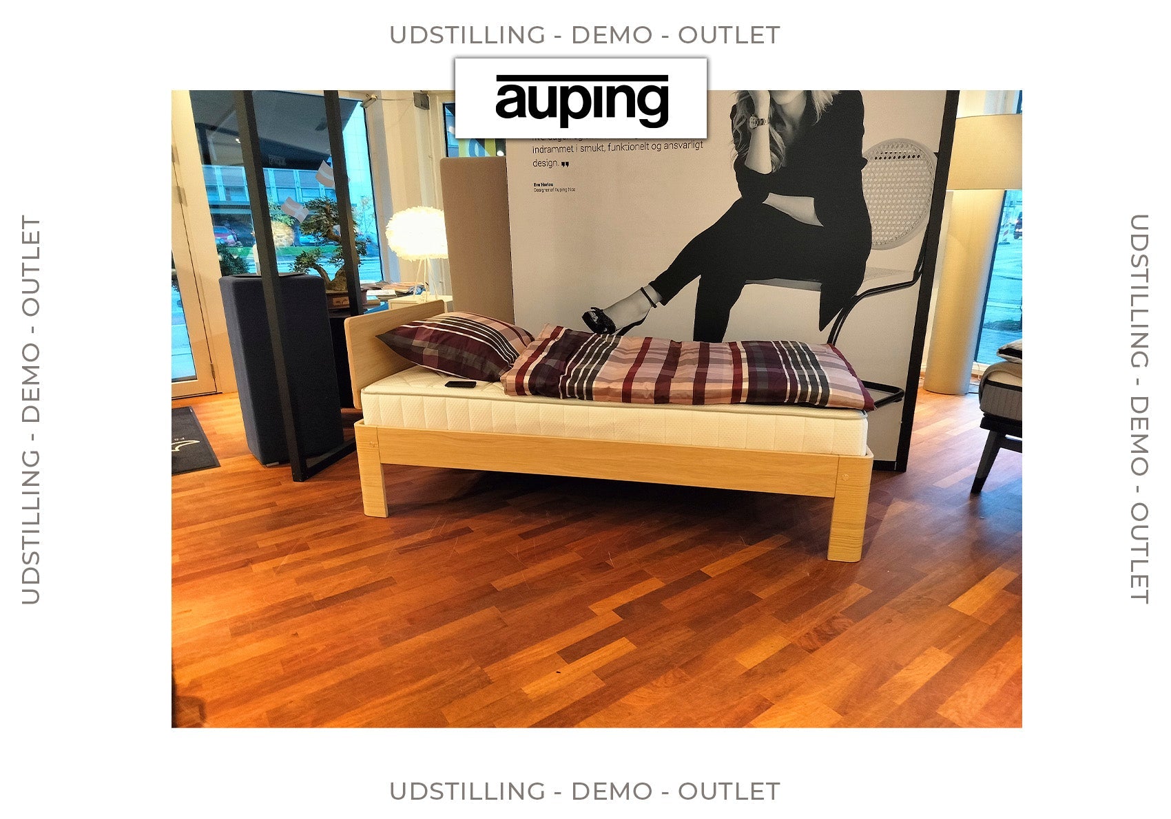 Udstilling/Demo - Auping Auronde Elevationsseng 90x200 - Den 7. Himmel