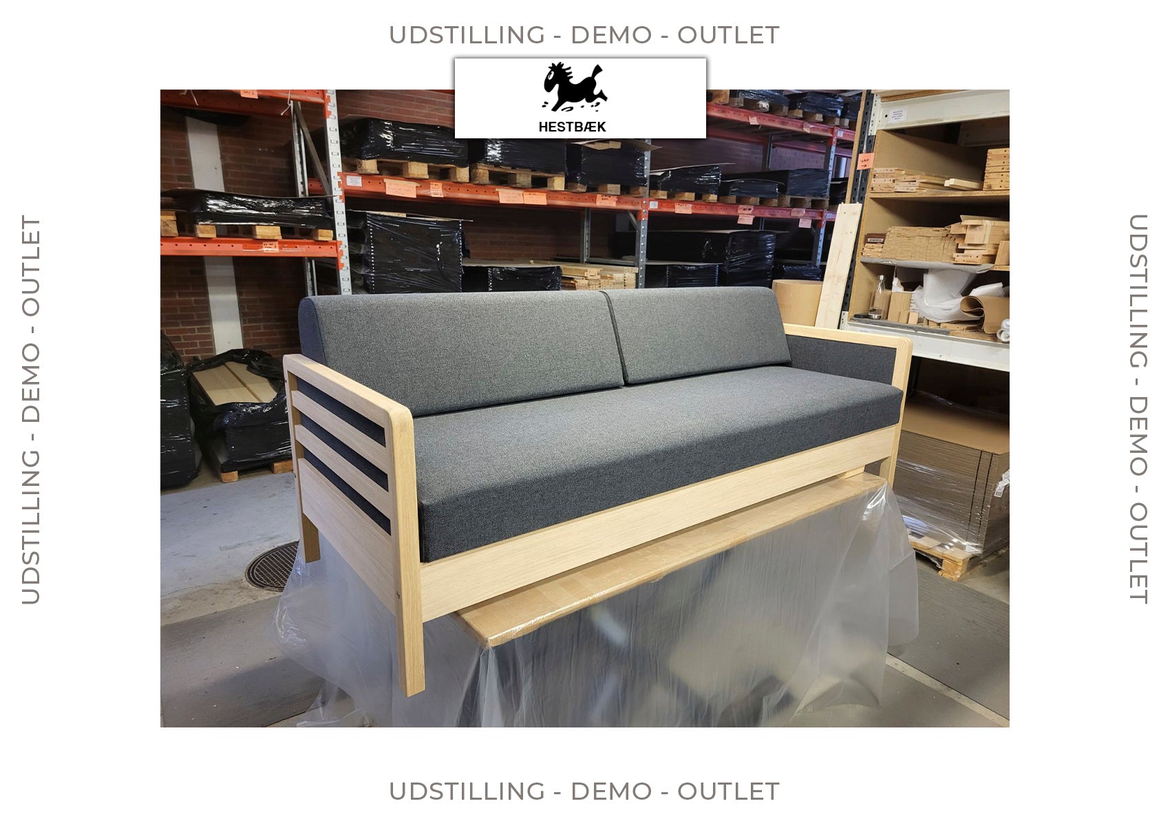 Udstilling/Demo - Hestbæk sovesofa model 168 - Den 7. Himmel