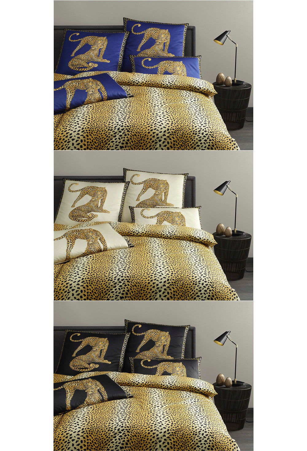 Sengetøj Elegante Gepard Pair, Kobolt