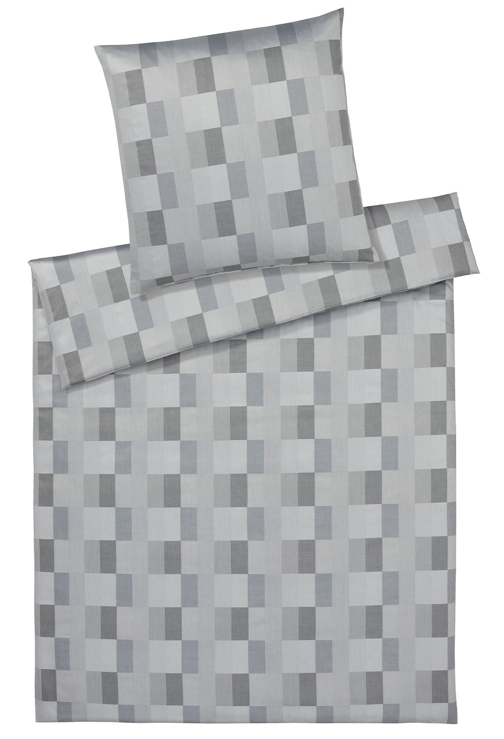 Elegante Piazza silkegrå sengesæt 140x200