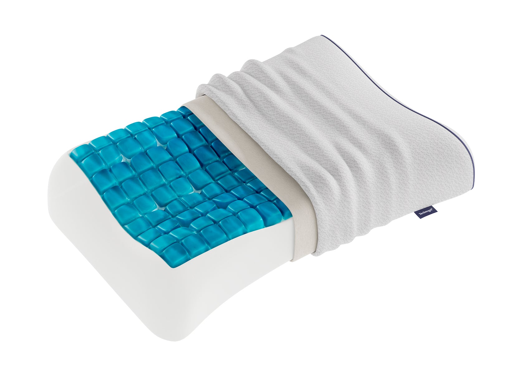 Technogel Anatomic Curve - 3D Gel & memoryfoam hovedpude