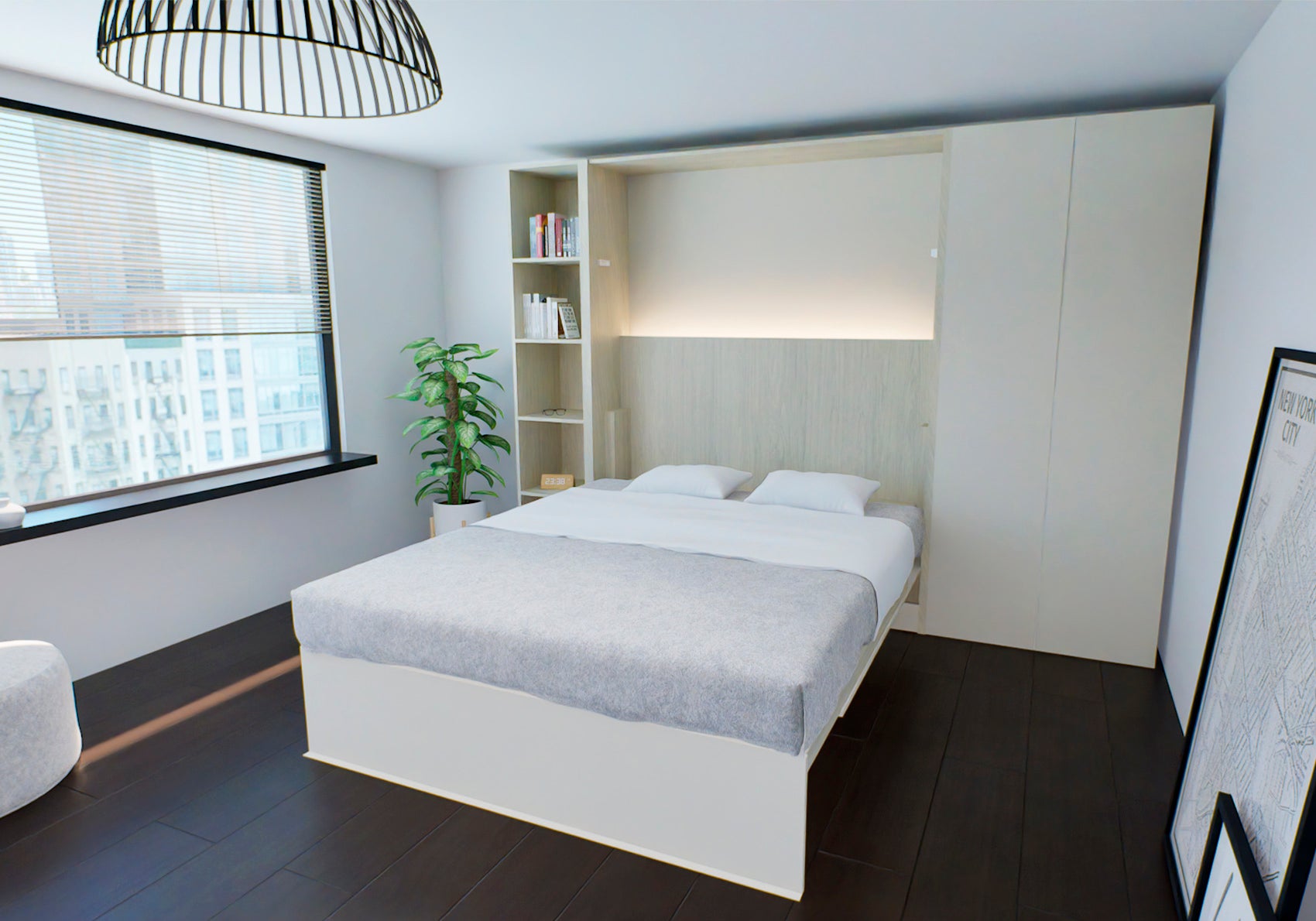 Dorma Skabsseng 160x200 warm white åben
