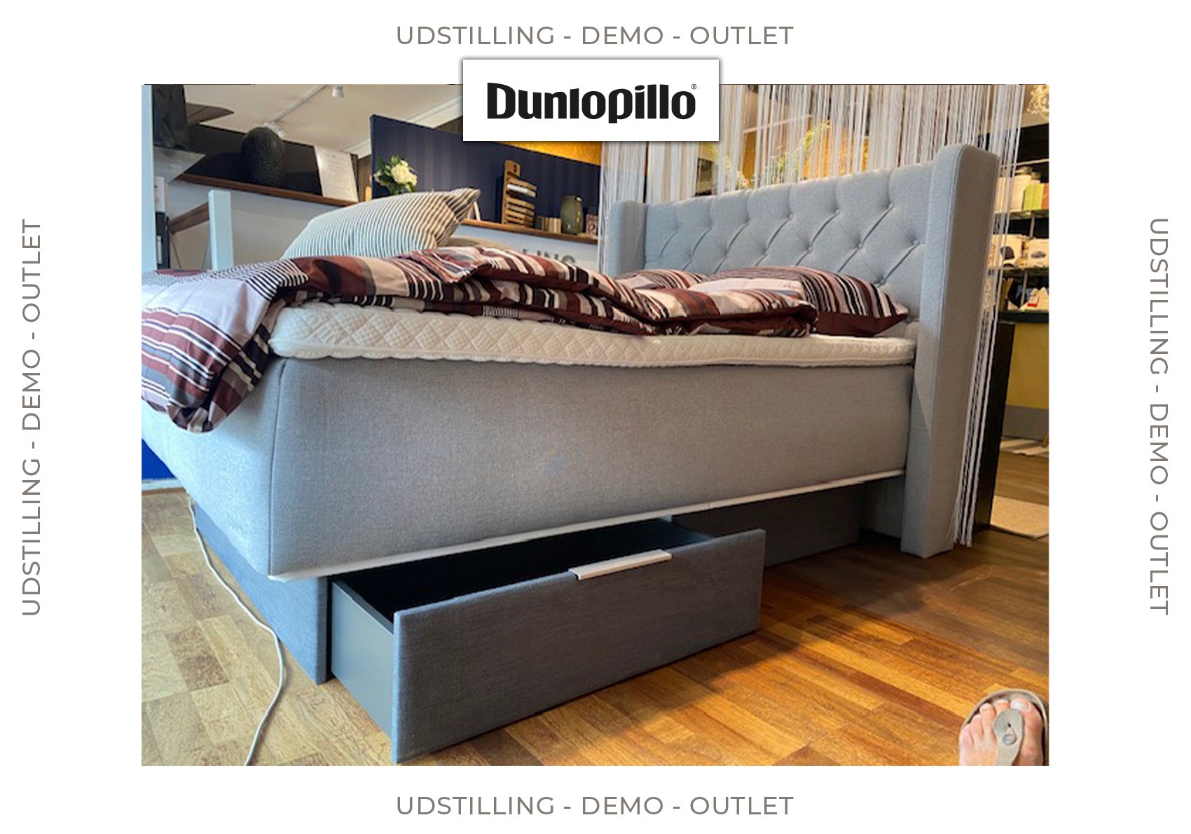 Dunlopillo Pure Boxmadras 140x200 med opbevaring