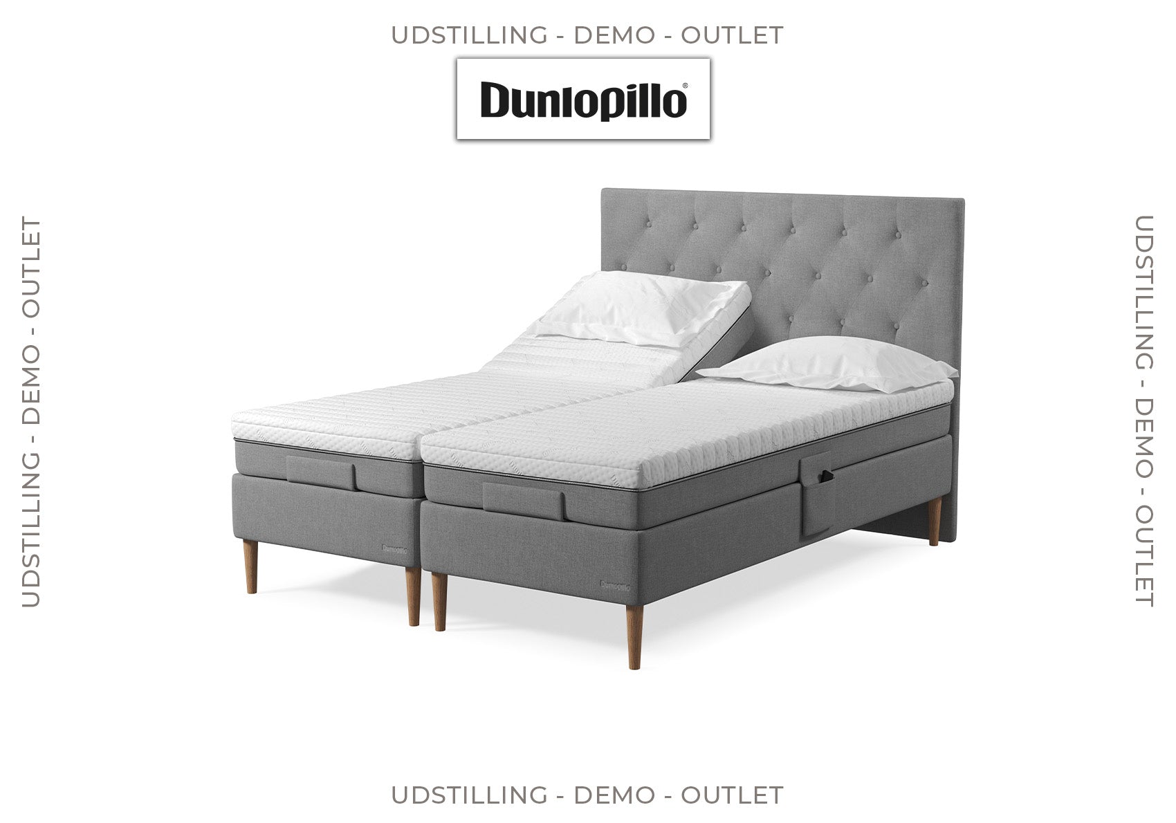 Dunlopillo Udstillingsmodel - Pure Deluxe Elevationsseng 160x200