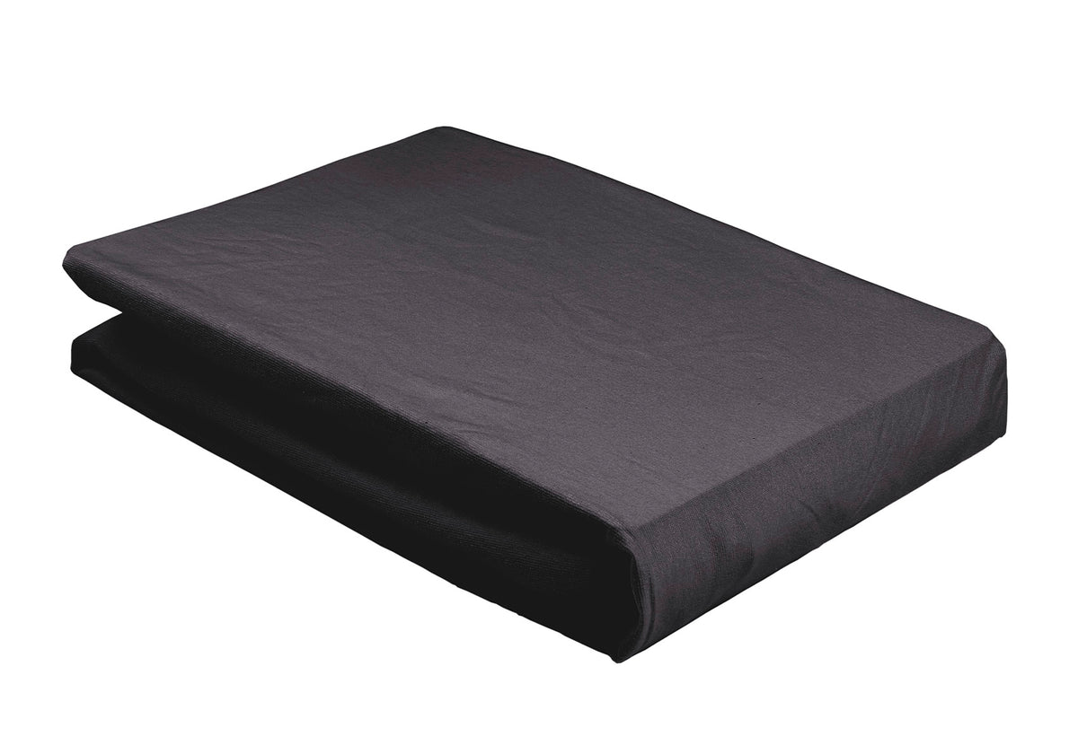 Elegante Premium Jersey bomuldsstræklagen i Titanium