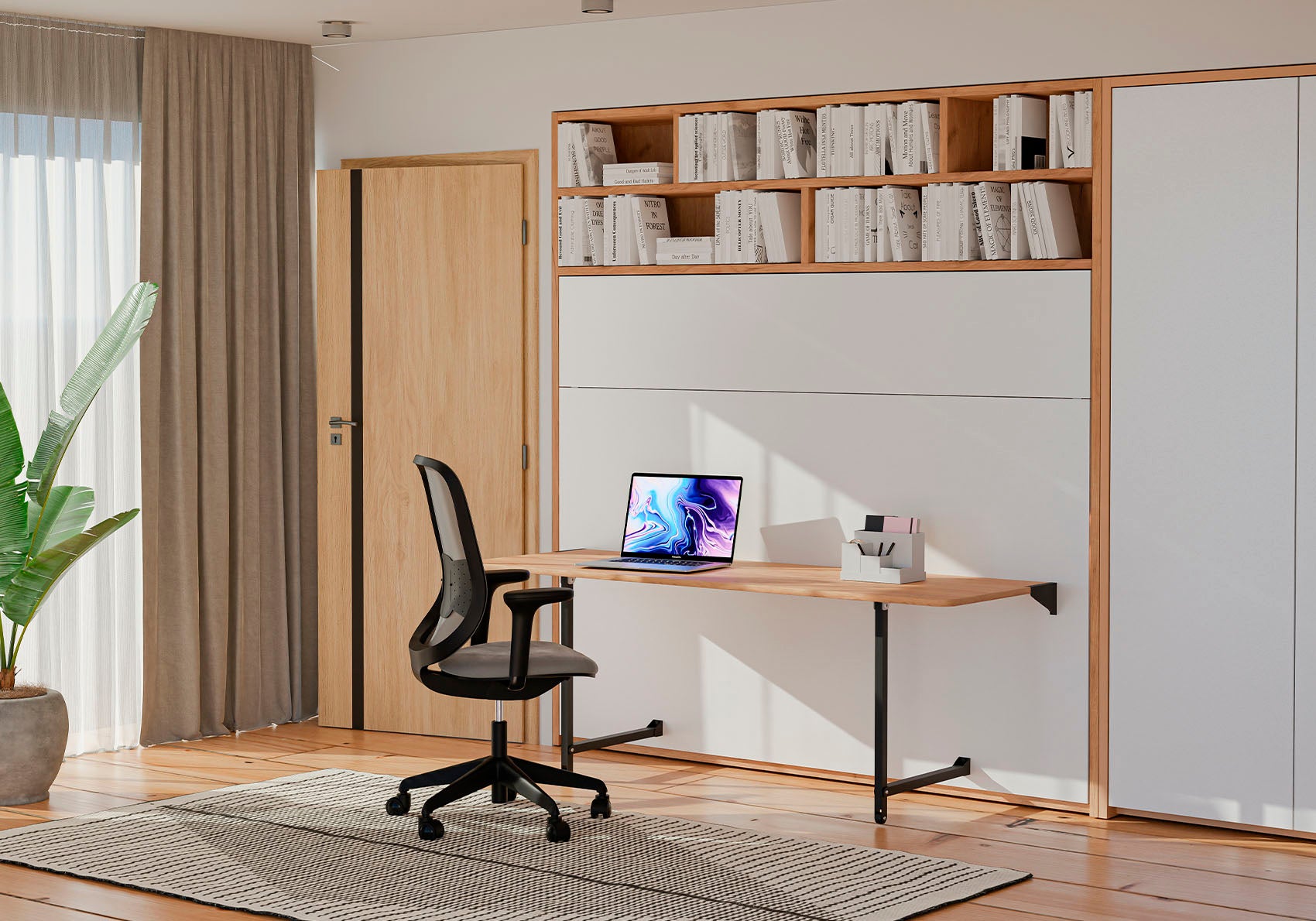 FORM skabsseng - Vandret med skrivebord