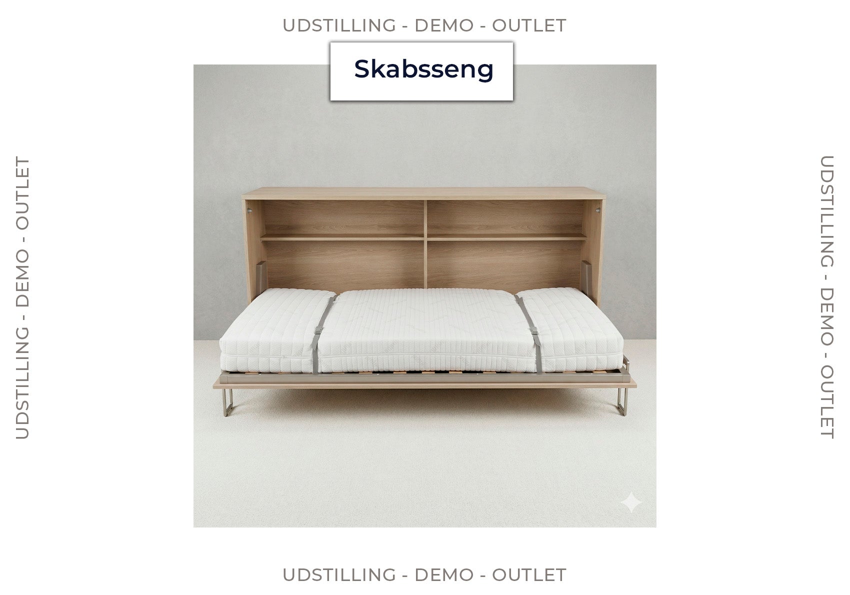 Udstilling/Demo - Optima Skabsseng 90x200 - Vandret