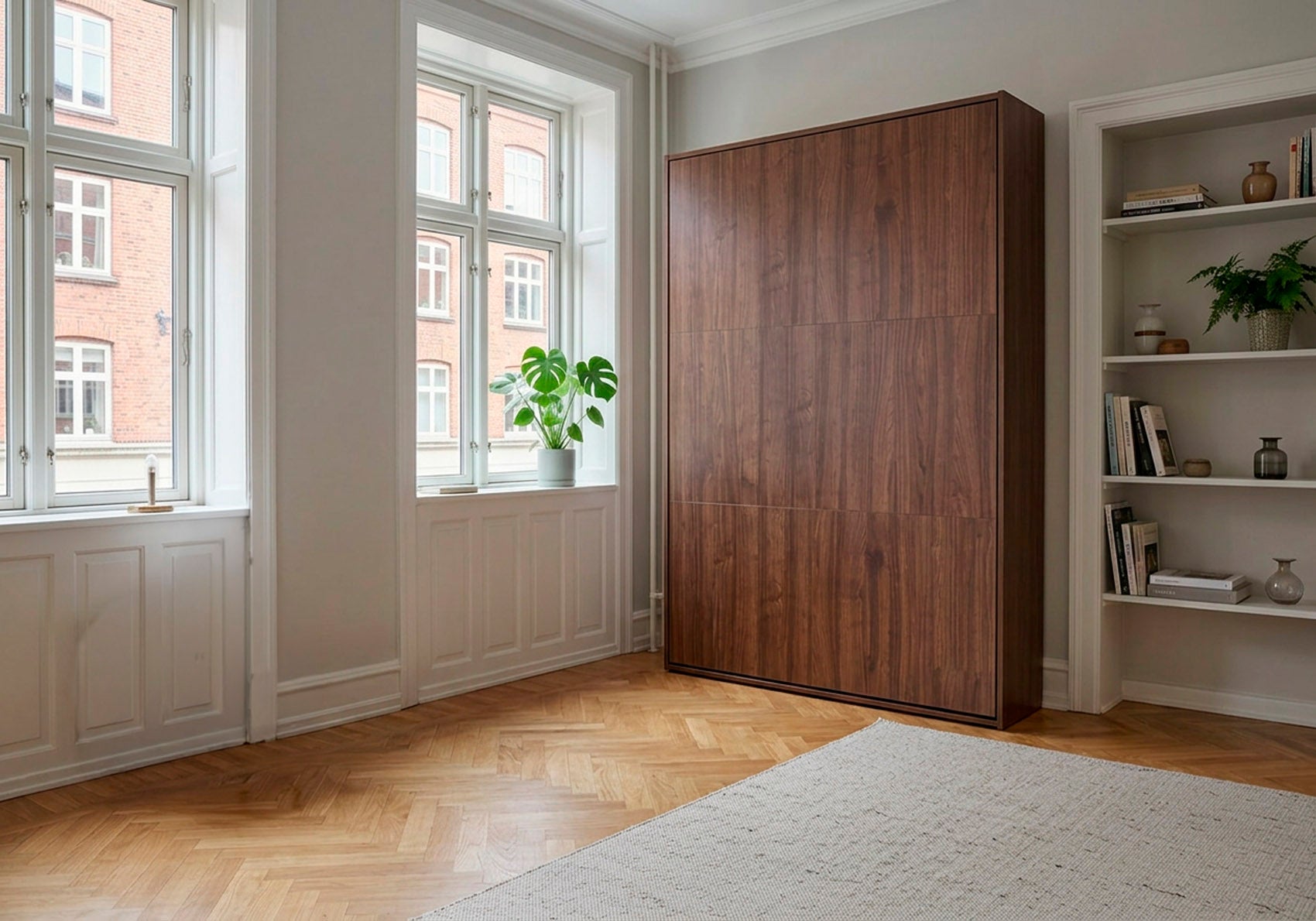 studio swift skabsseng dobbeltseng 160x200 i walnut