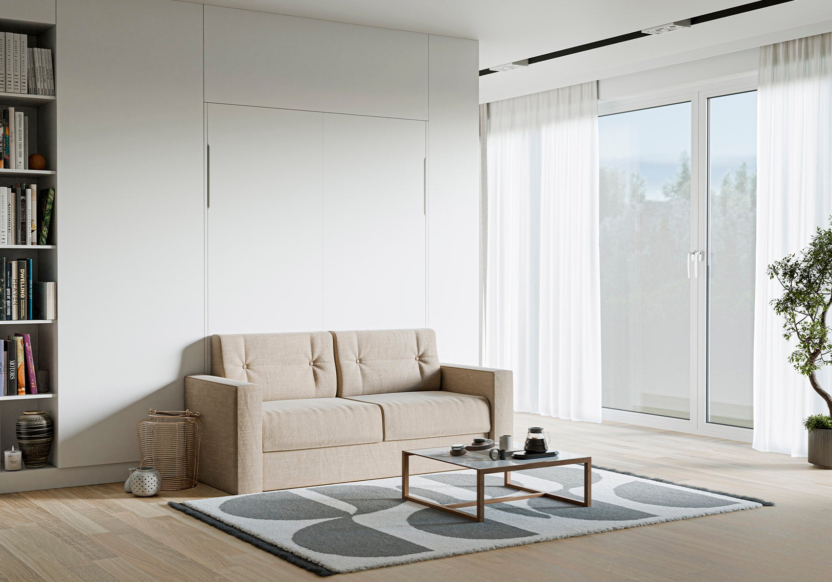STUDIO Swift skabsseng - Lodret med sofa