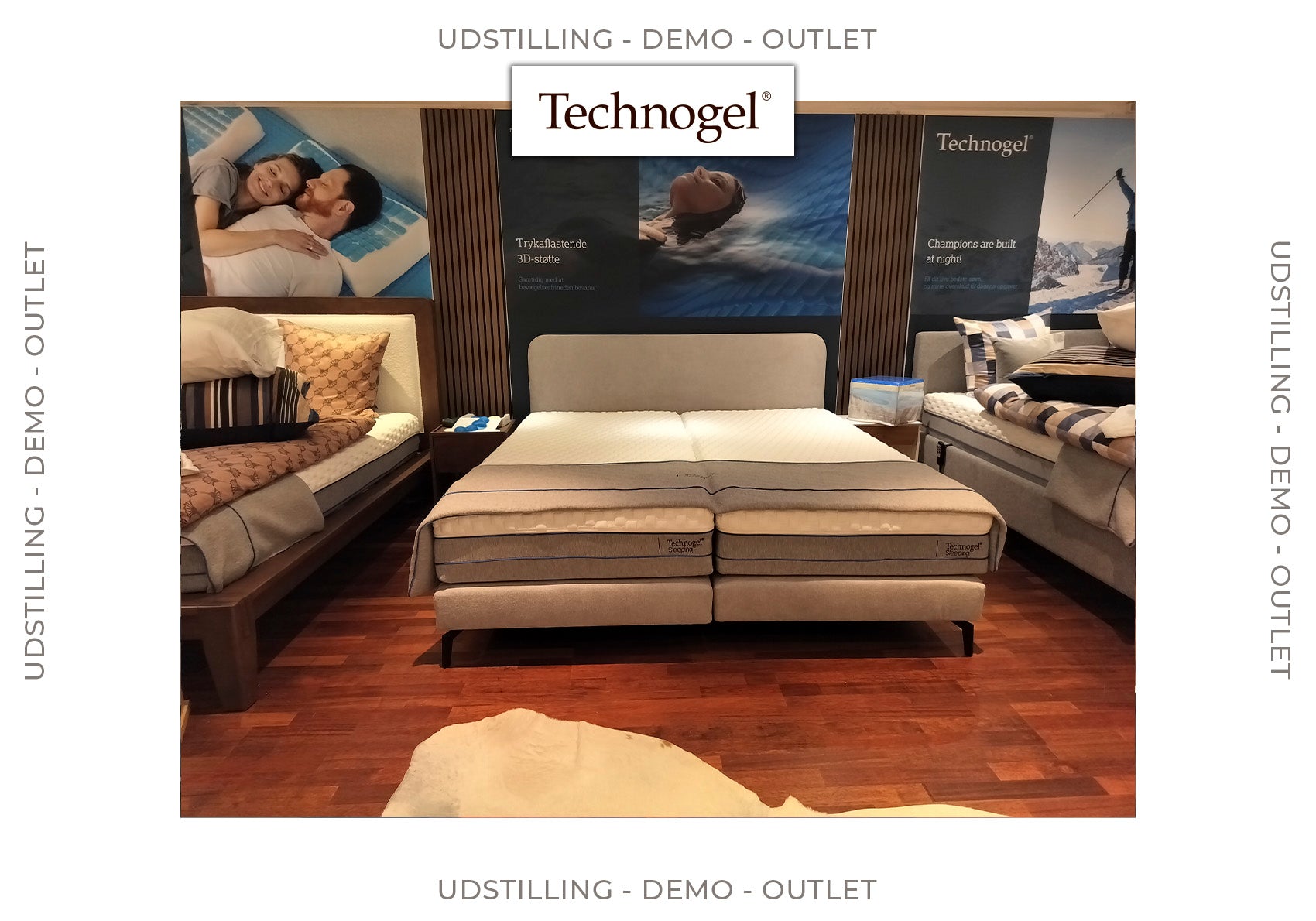 Udstilling/Demo - Shape Boksspring 180x200 cm